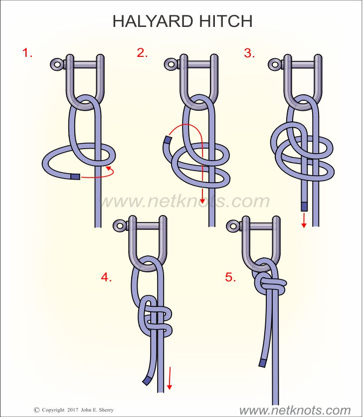 How to tie the Halyard Hitch