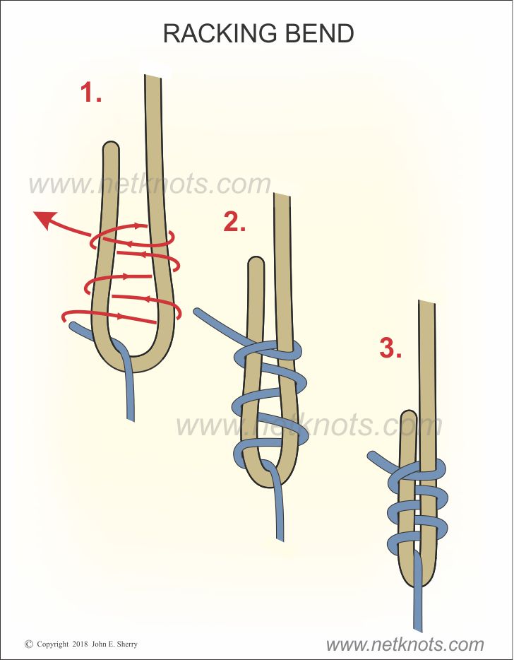 Racking Bend | How to tie a Racking Bend | All knots animated and ...