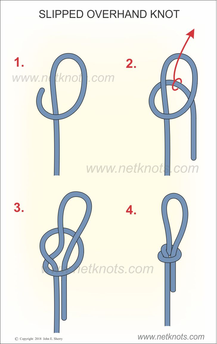 Slipped Overhand Knot Tutorial