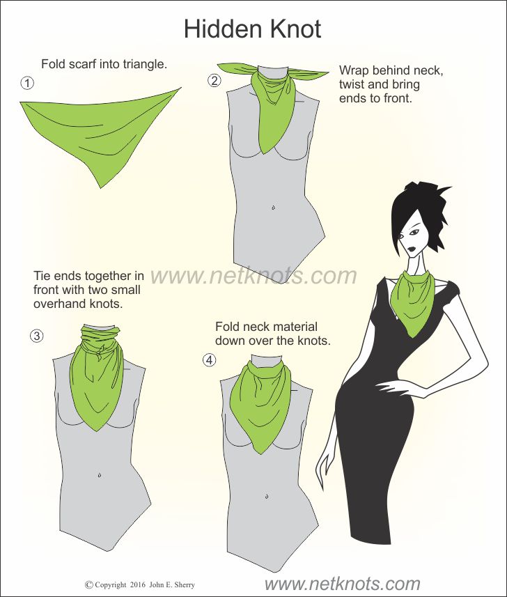 How to tie your scarf with a fashion knot