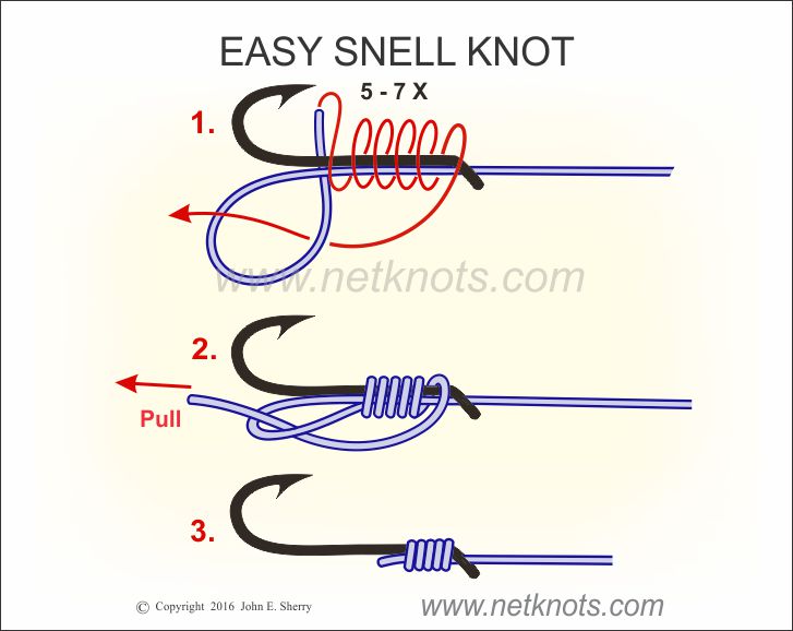 snell knot circle hook