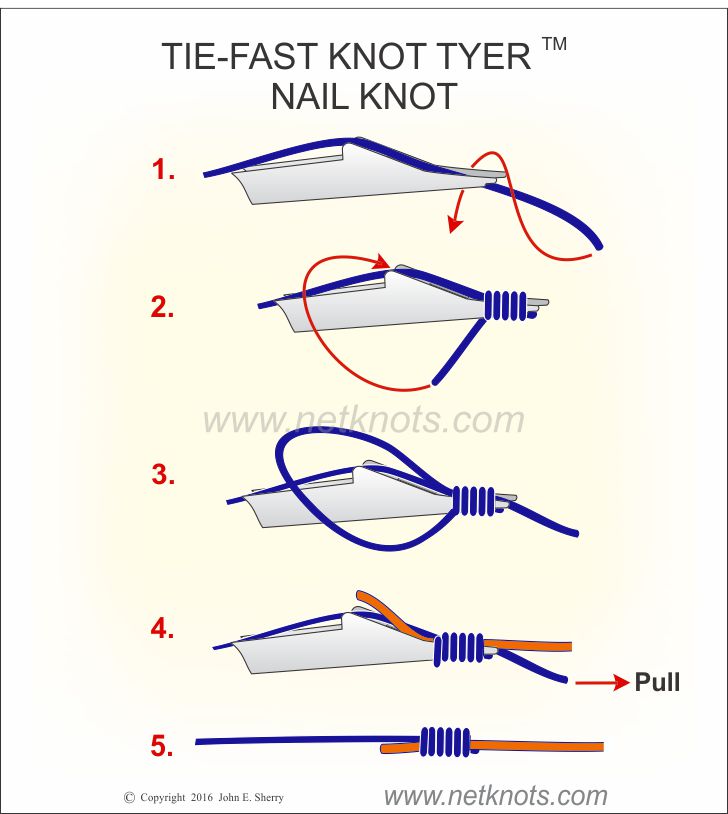 2PCS Tie Fast Nail Knot Tying Tool & Loop Tyer Hook Tier for Fly Fishing  Line 